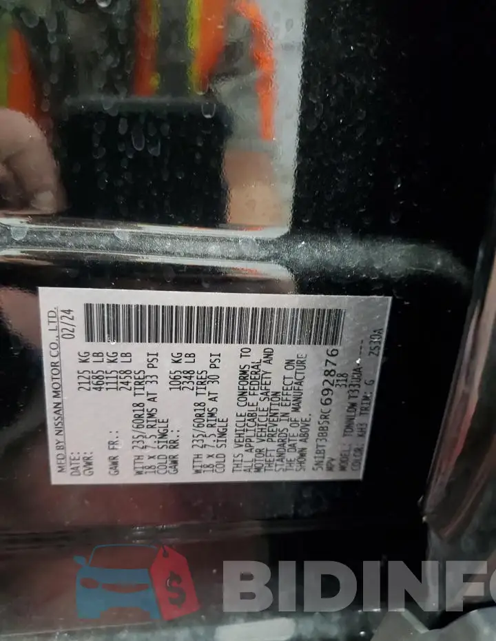 5N1BT3BB5RC692876 Photo# 14