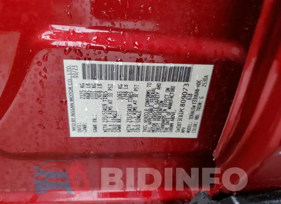 5N1BT3CB1PC809073 Photo# 13