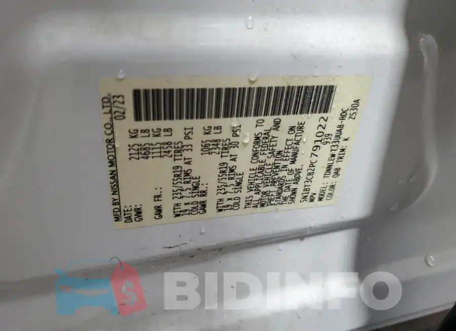 5N1BT3CB2PC791022 Photo# 14