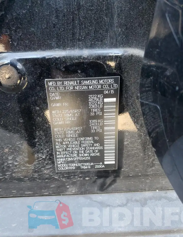 KNMAT2MV2FP554251 Photo# 12