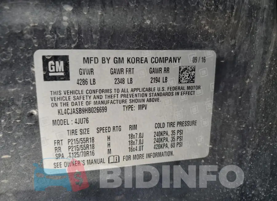 KL4CJASB9HB026699 Photo# 12