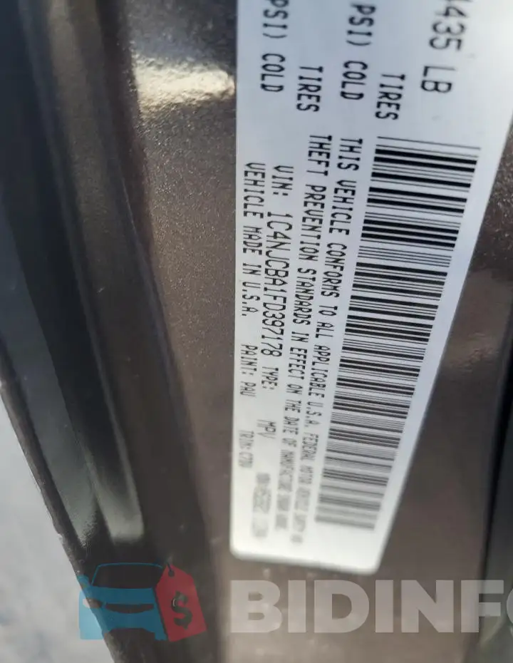 1C4NJCBA1FD397178 Photo# 13