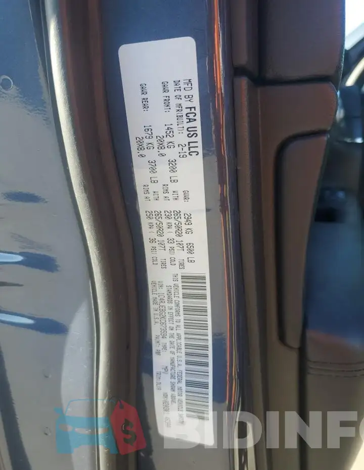 1C4RJEBG2KC673594 Photo# 13