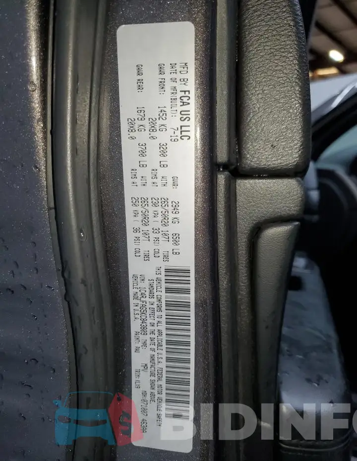 1C4RJFAG5KC843809 Photo# 14