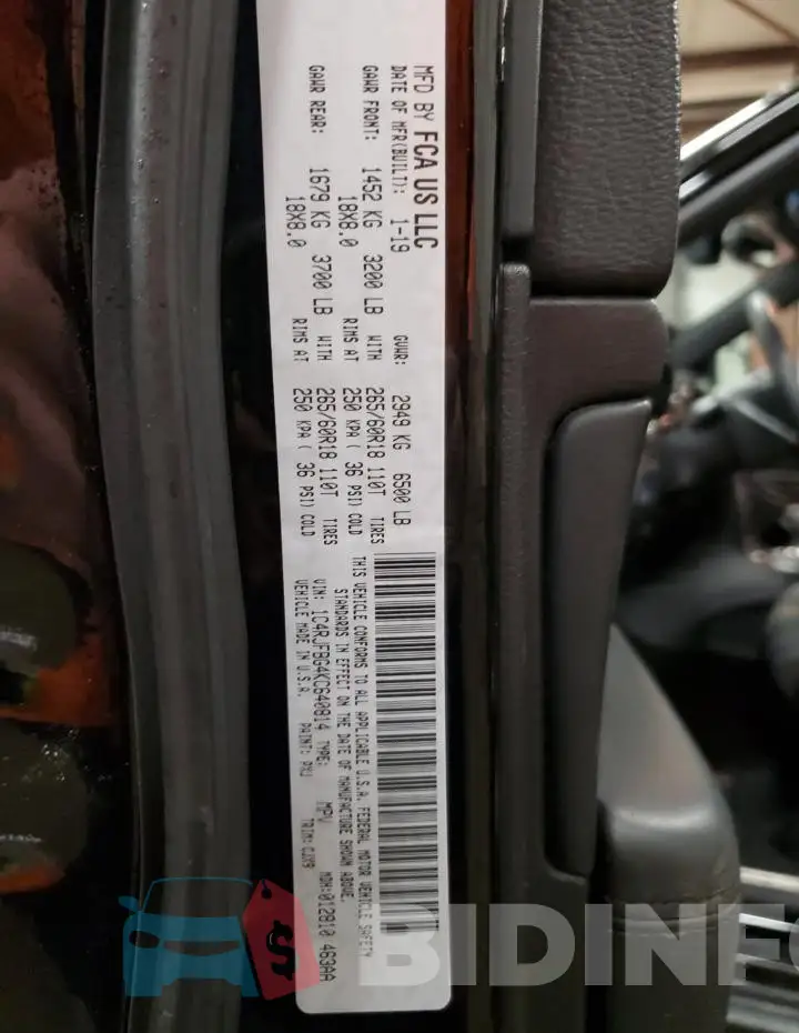 1C4RJFBG4KC640814 Photo# 14