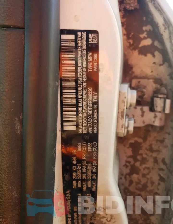 ZACCJBDT6FPB99326 Photo# 13