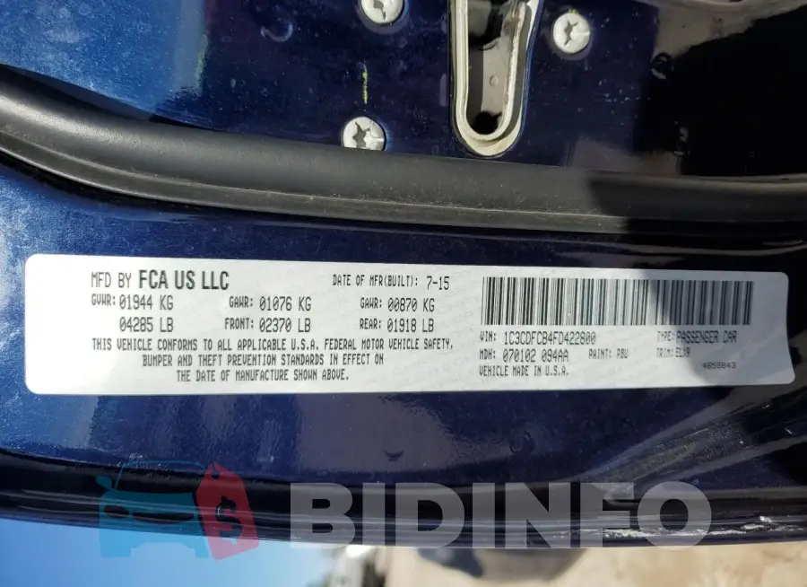 1C3CDFCB4FD422800 Photo# 12