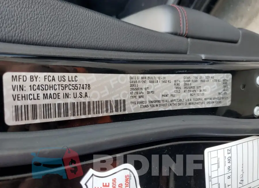 1C4SDHCT5PC557478 Photo# 14