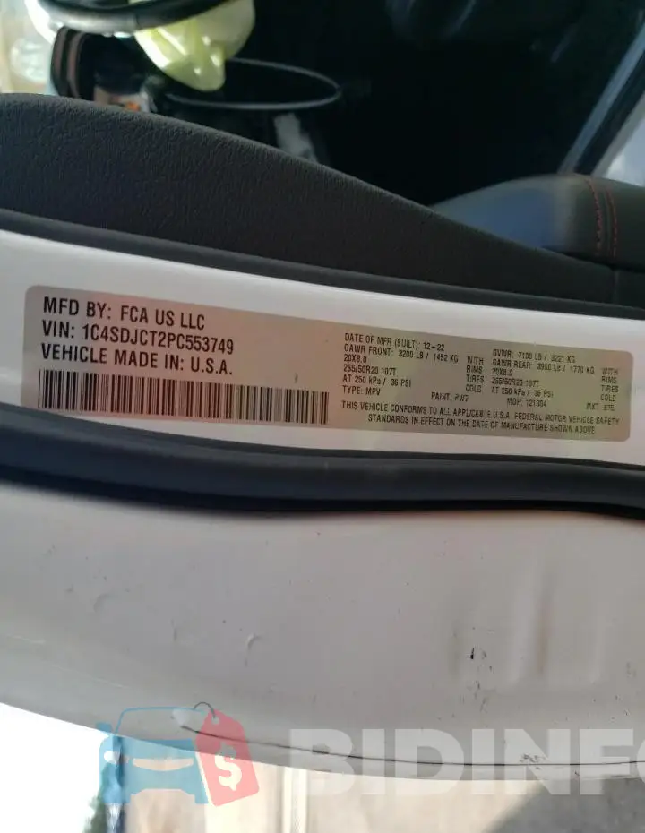 1C4SDJCT2PC553749 Photo# 14