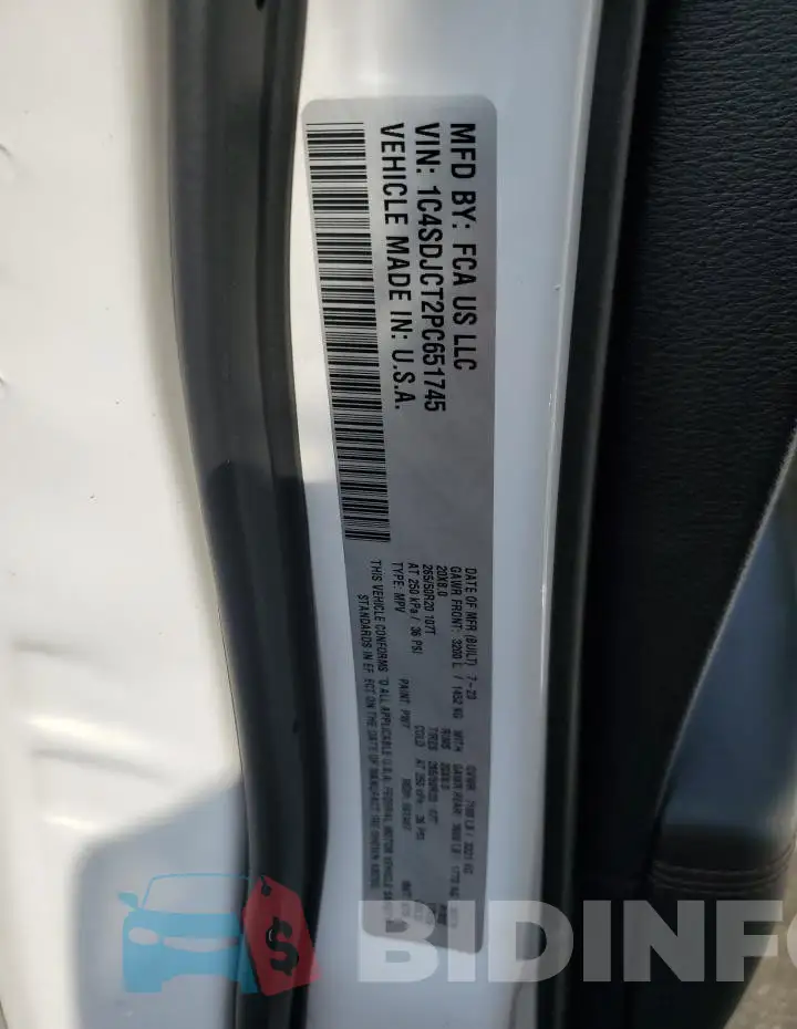 1C4SDJCT2PC651745 Photo# 14
