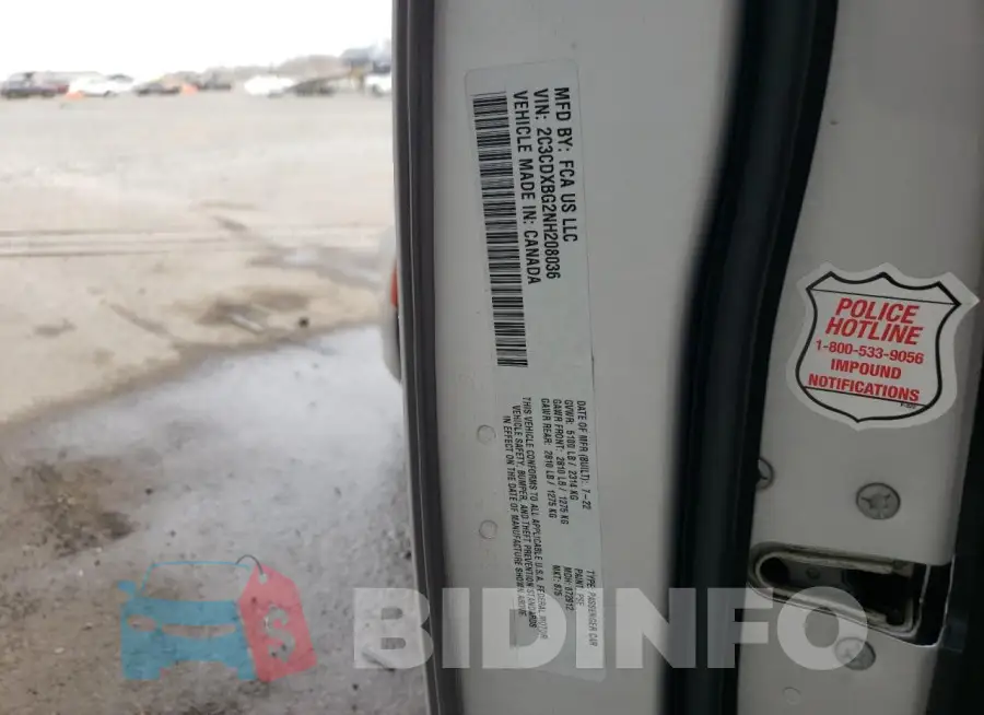2C3CDXBG2NH208036 Photo# 13