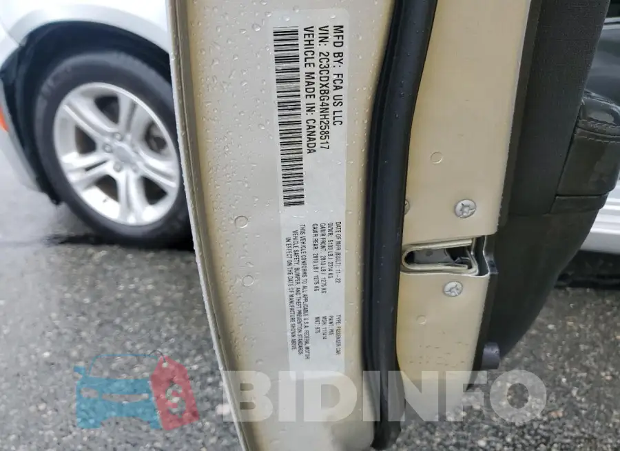 2C3CDXBG4NH258517 Photo# 12