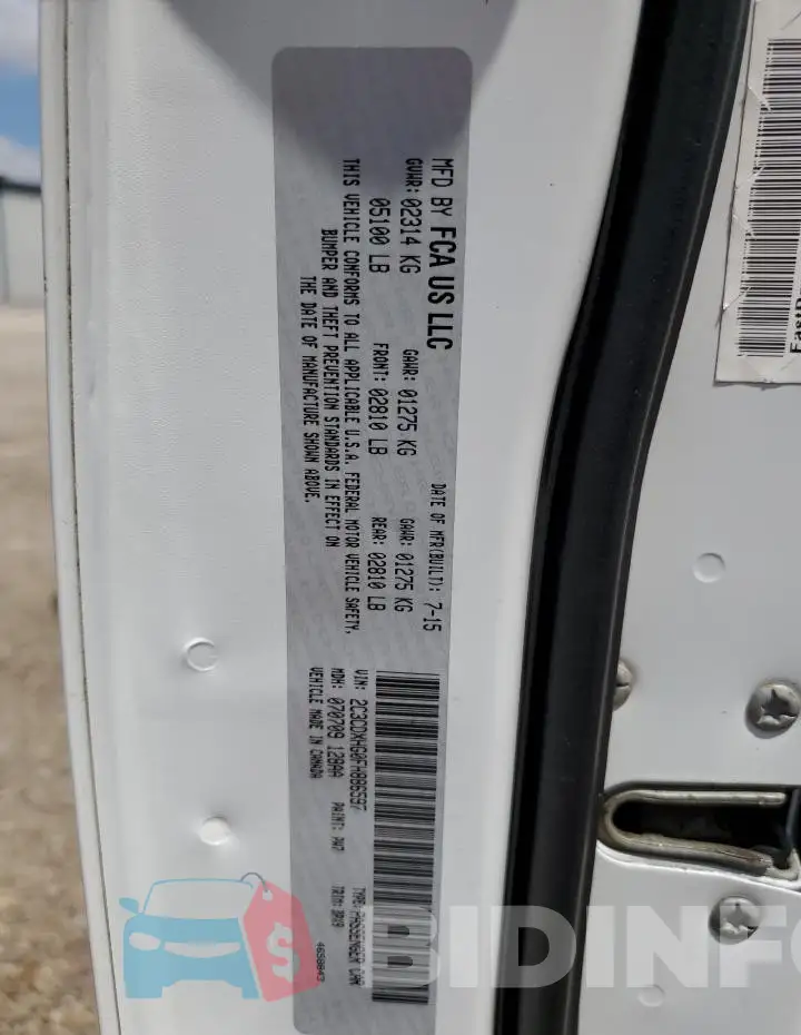2C3CDXHG0FH886597 Photo# 12