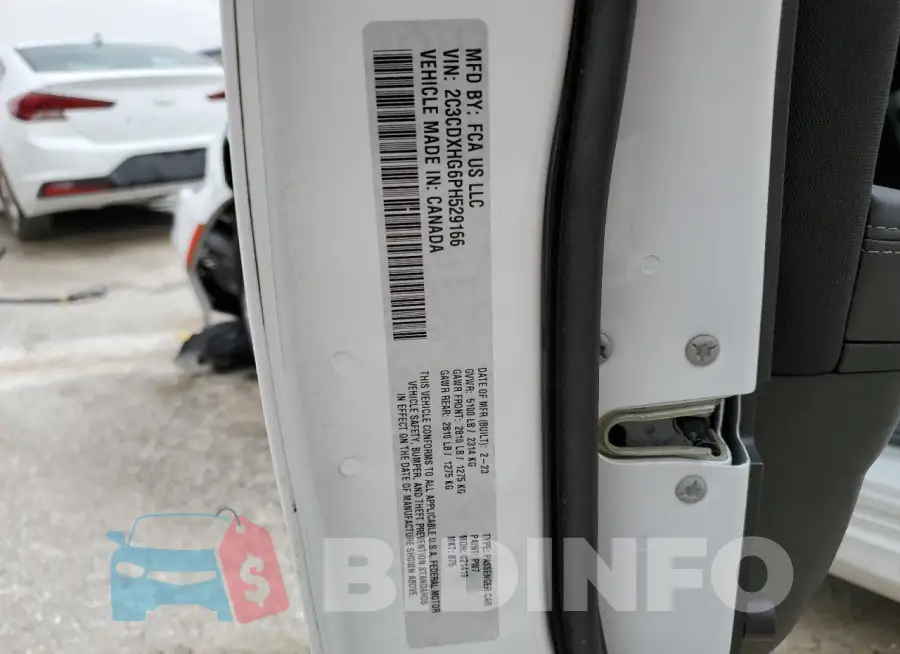 2C3CDXHG6PH529166 Photo# 13
