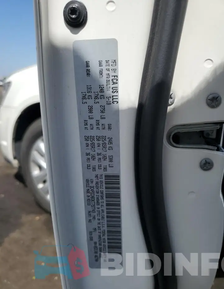 3C4PDCAB3KT797743 Photo# 13