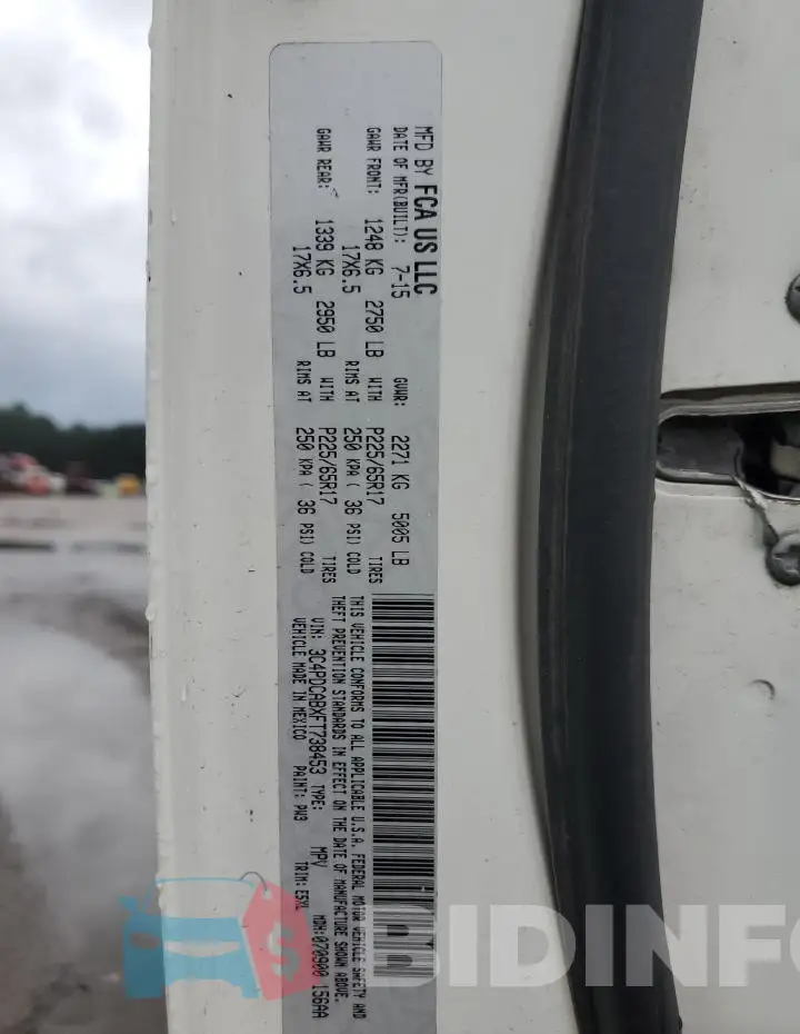 3C4PDCABXFT738453 Photo# 14