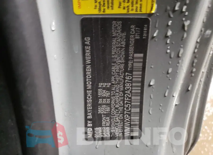 WMWXP7C57F2A38767 Photo# 13