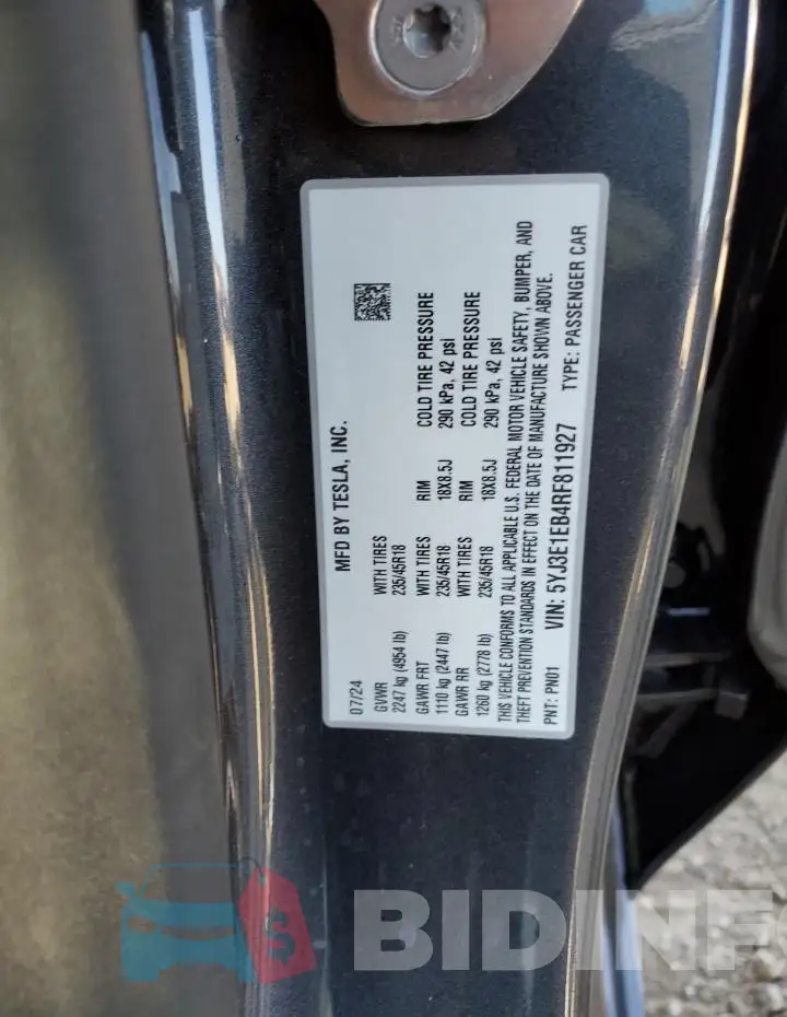 5YJ3E1EB4RF811927 Photo# 13