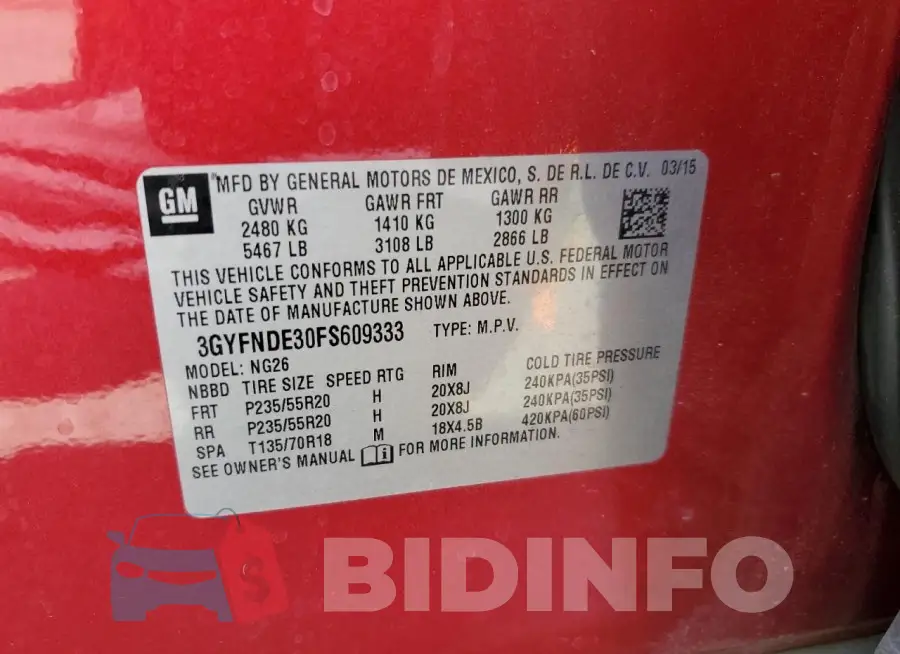 3GYFNDE30FS609333 Photo# 13