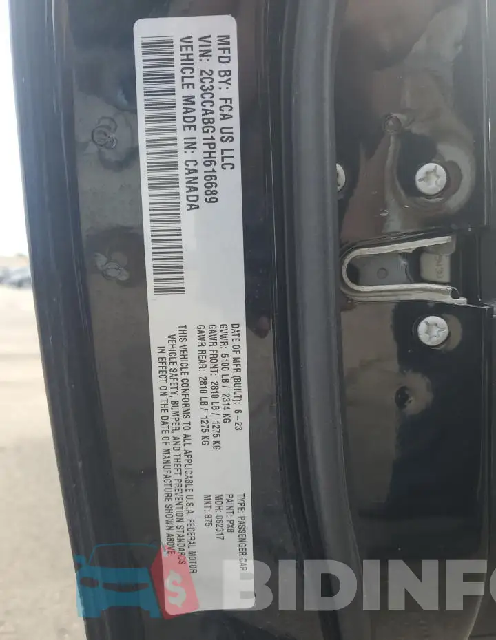 2C3CCABG1PH616689 Photo# 13