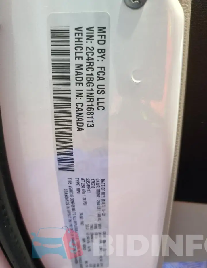 2C4RC1BG1NR168113 Photo# 14