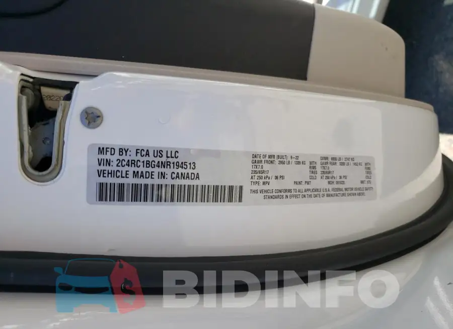 2C4RC1BG4NR194513 Photo# 13