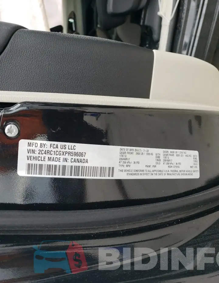 2C4RC1CGXPR596067 Photo# 14