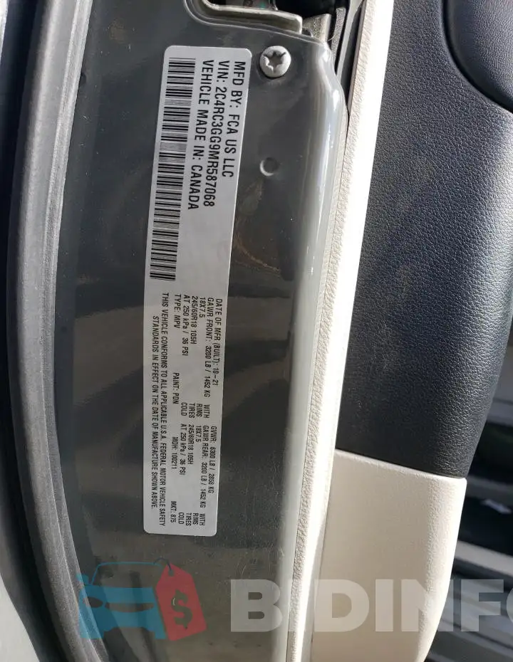 2C4RC3GG9MR587068 Photo# 14
