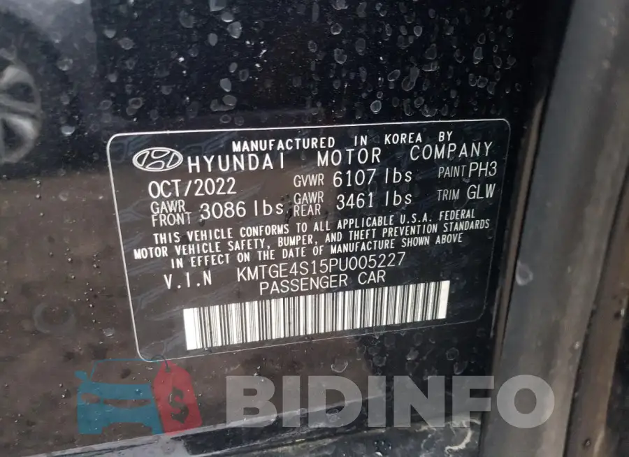 KMTGE4S15PU005227 Photo# 12