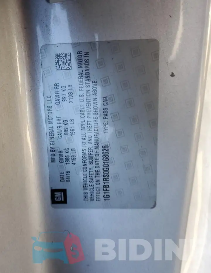 1G1FB1RS0G0168626 Photo# 12