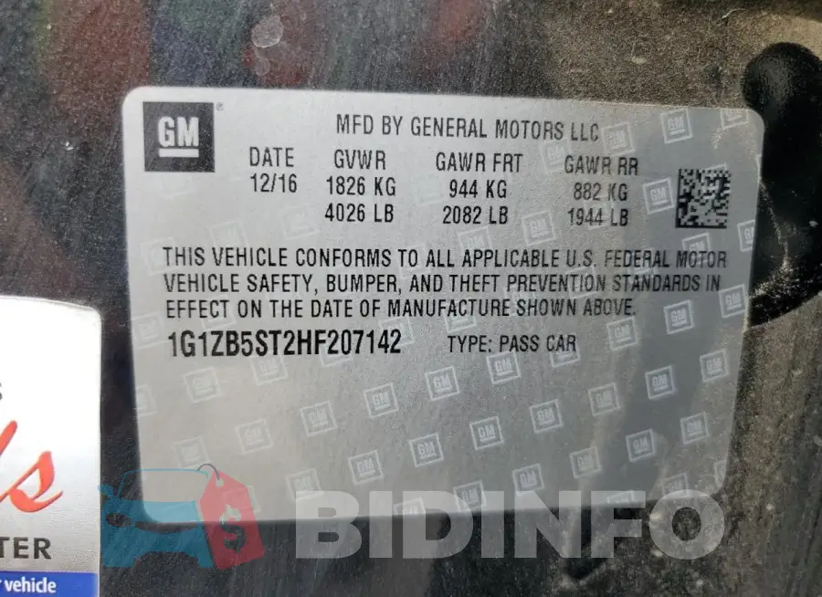 1G1ZB5ST2HF207142 Photo# 12