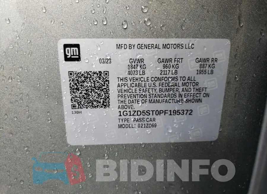 1G1ZD5ST0PF195372 Photo# 13