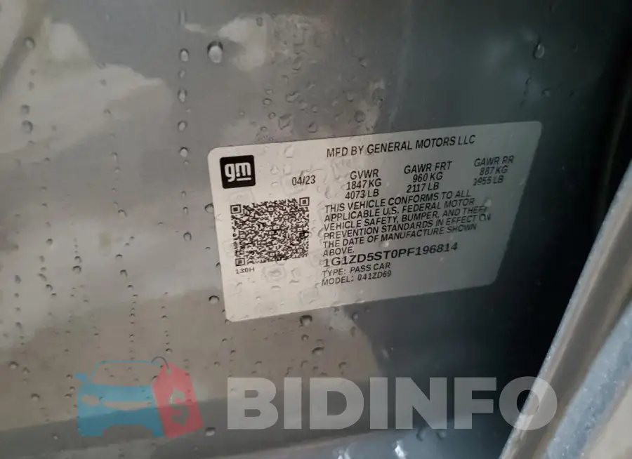 1G1ZD5ST0PF196814 Photo# 13