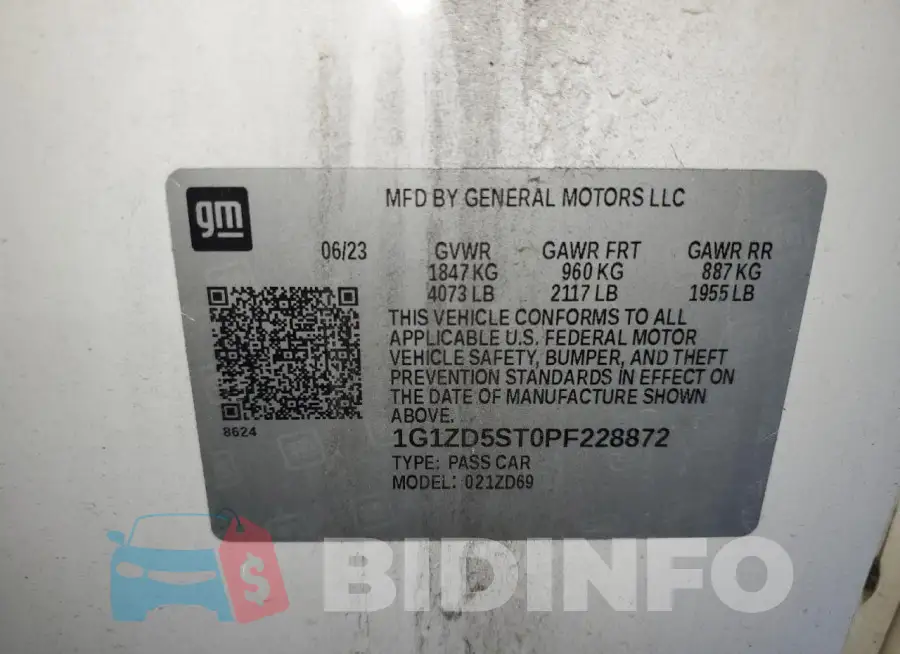 1G1ZD5ST0PF228872 Photo# 13