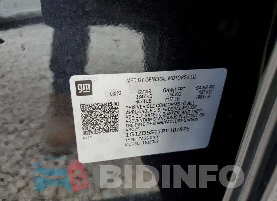 1G1ZD5ST1PF187975 Photo# 13