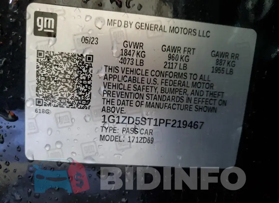 1G1ZD5ST1PF219467 Photo# 13