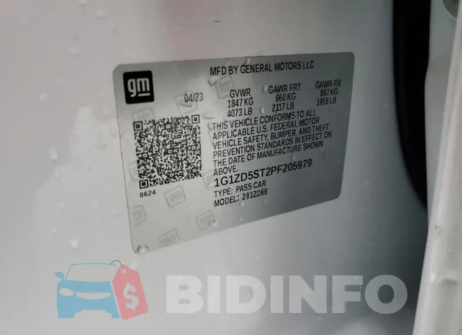 1G1ZD5ST2PF205979 Photo# 13