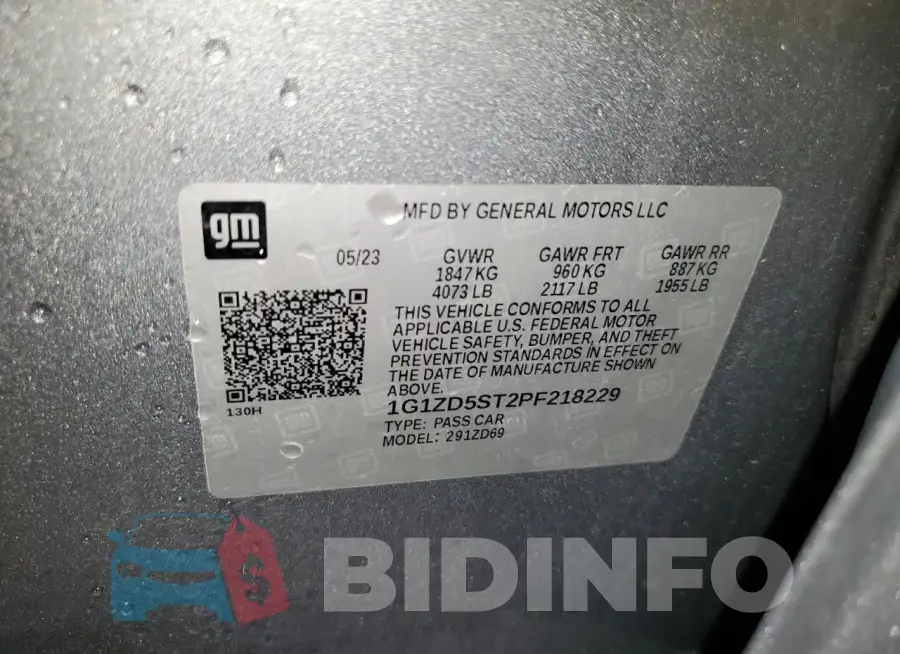 1G1ZD5ST2PF218229 Photo# 13