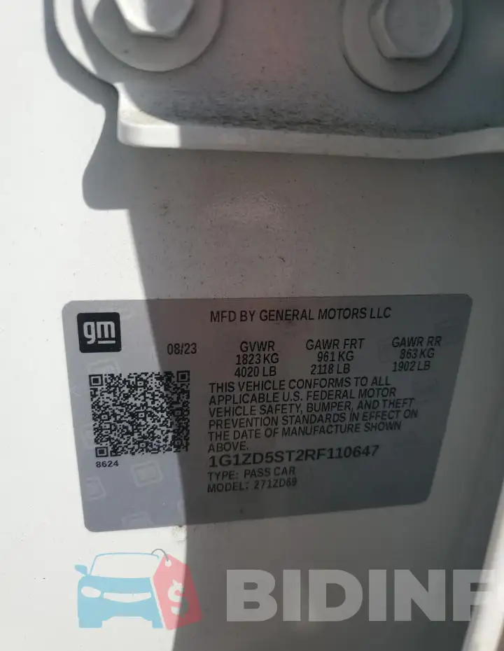 1G1ZD5ST2RF110647 Photo# 13