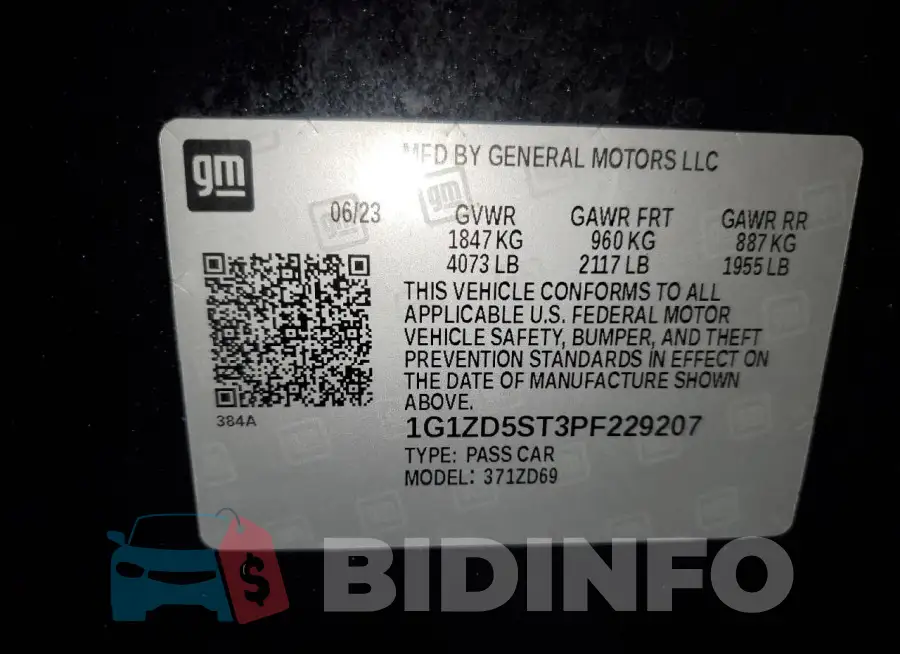 1G1ZD5ST3PF229207 Photo# 13
