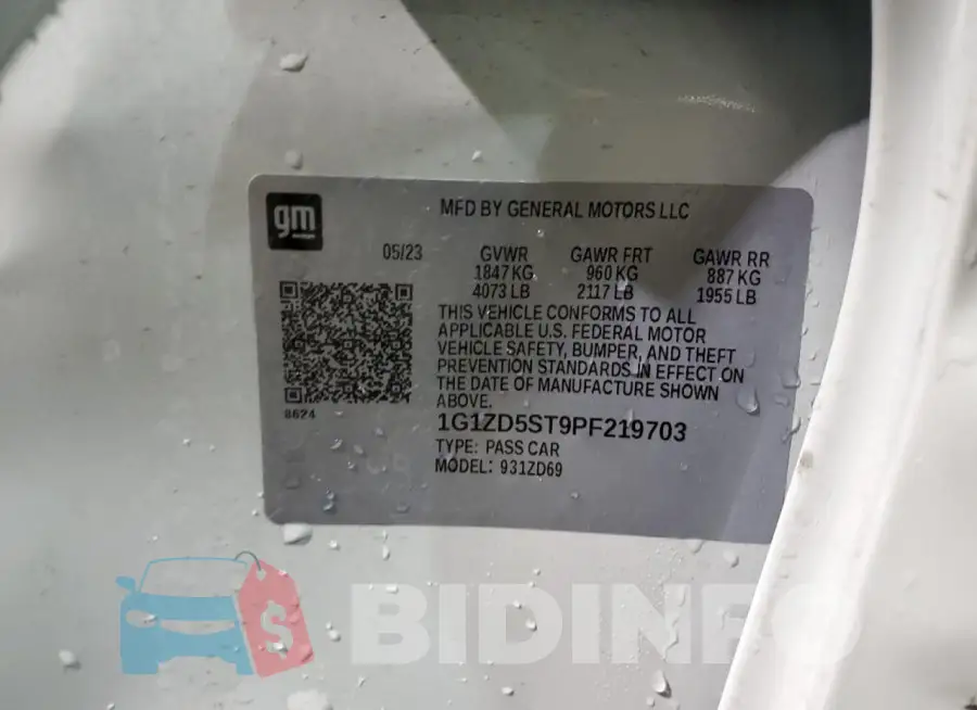 1G1ZD5ST9PF219703 Photo# 13