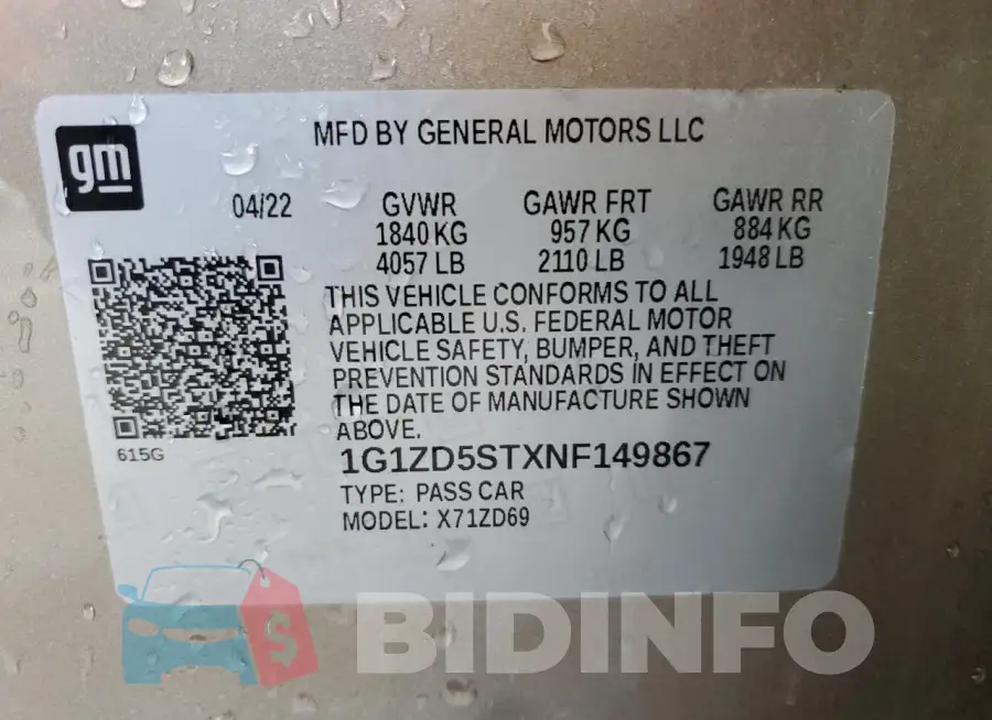 1G1ZD5STXNF149867 Photo# 13