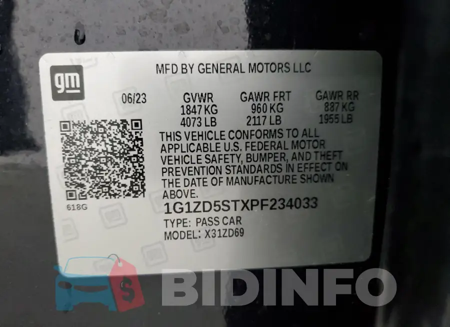 1G1ZD5STXPF234033 Photo# 13