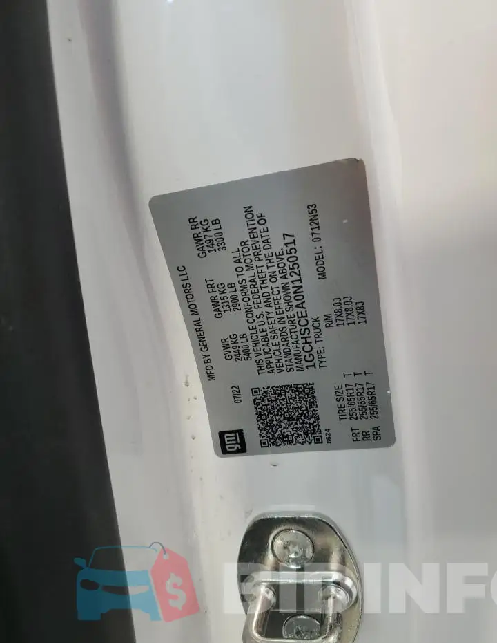 1GCHSCEA0N1250517 Photo# 12