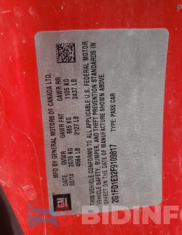 2G1FD1E32F9109817 Photo# 13