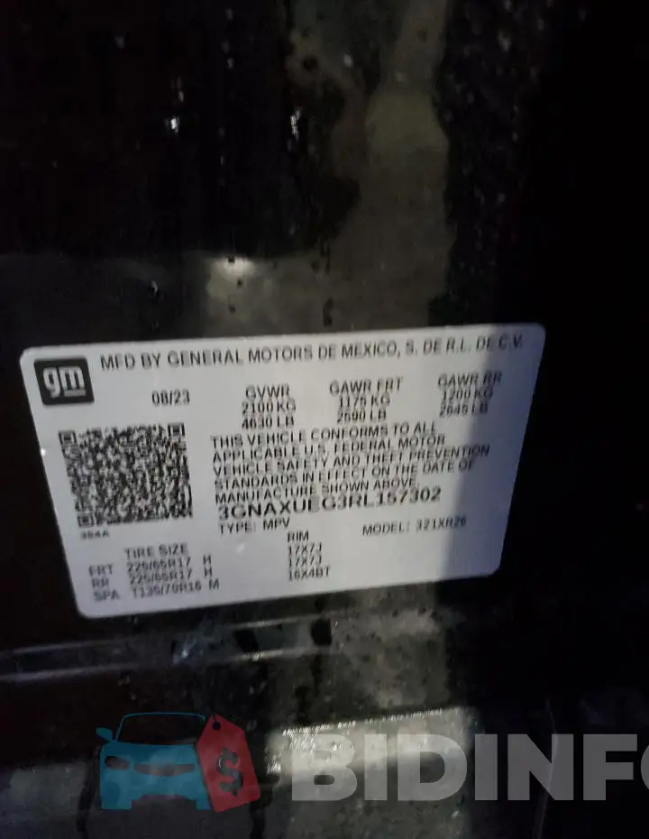 3GNAXUEG3RL157302 Photo# 14