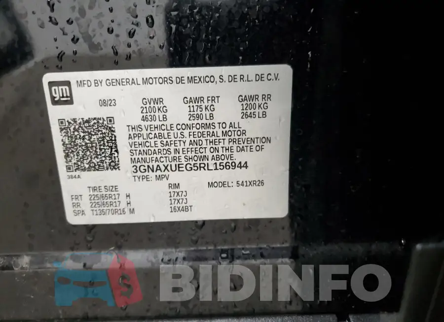 3GNAXUEG5RL156944 Photo# 14
