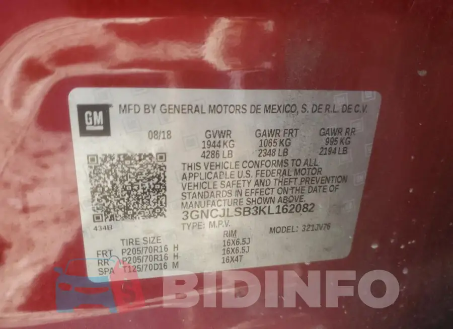 3GNCJLSB3KL162082 Photo# 13