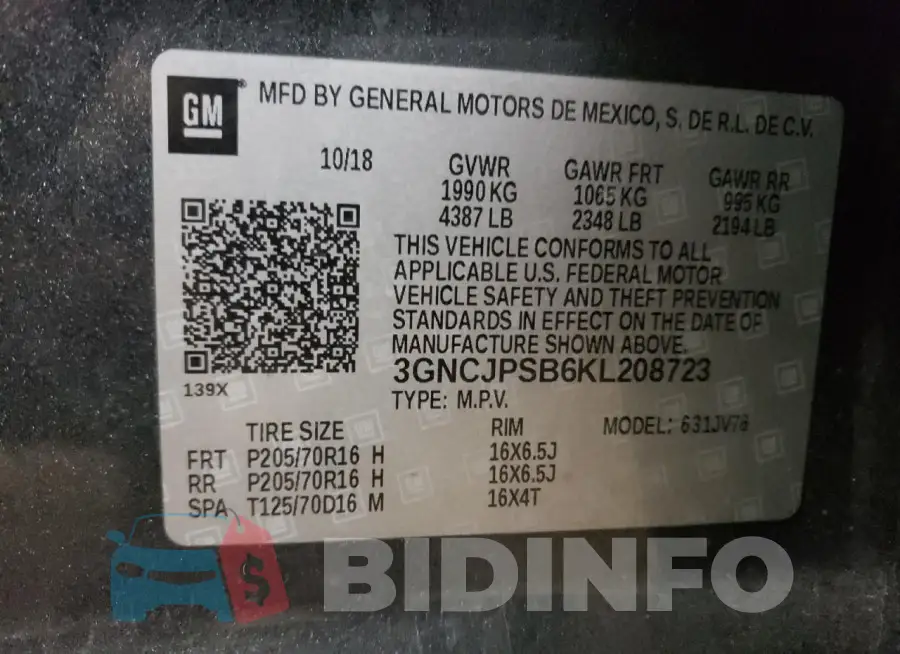 3GNCJPSB6KL208723 Photo# 13