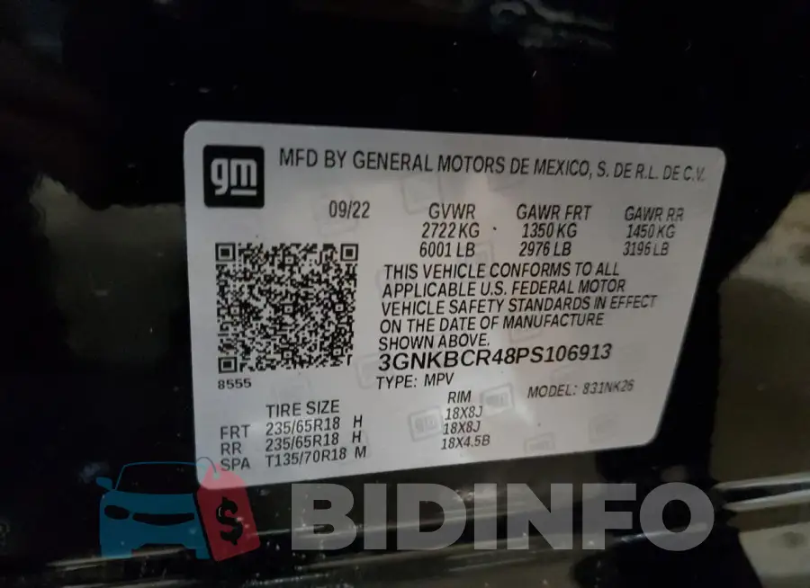 3GNKBCR48PS106913 Photo# 14